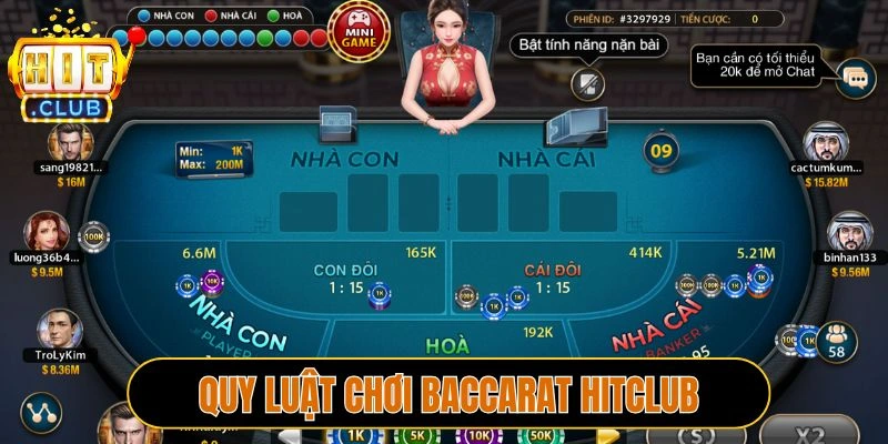 Quy luật chơi Baccarat Hitclub