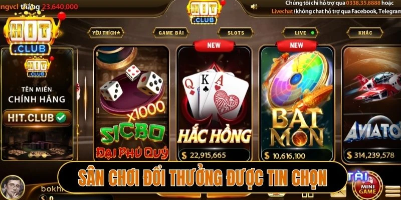 Sân chơi game đổi thưởng được tin chọn